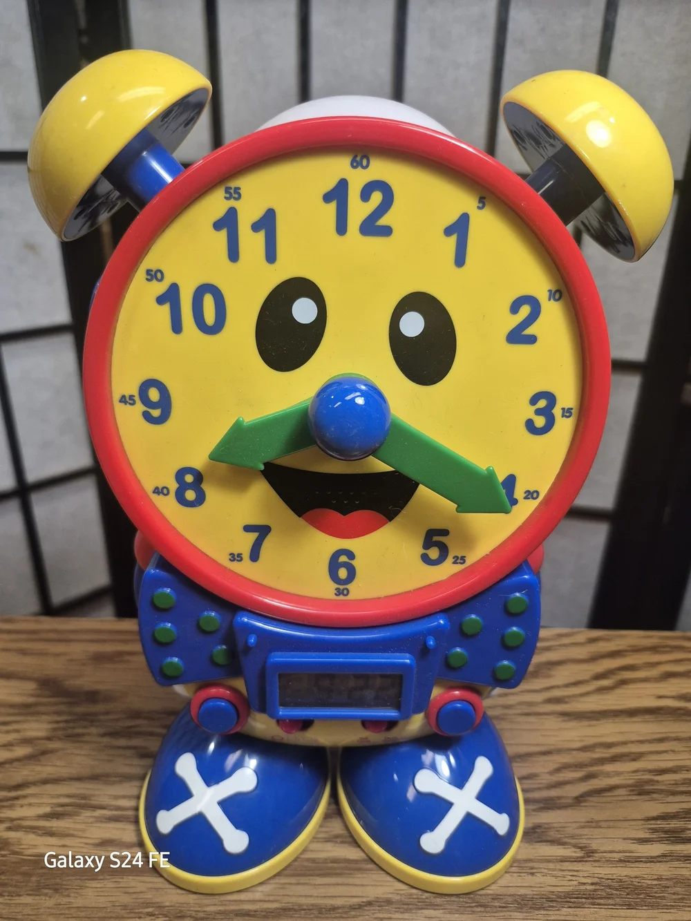The Learning Journey Telly The Teaching Time Clock Blue/Yellow Educational